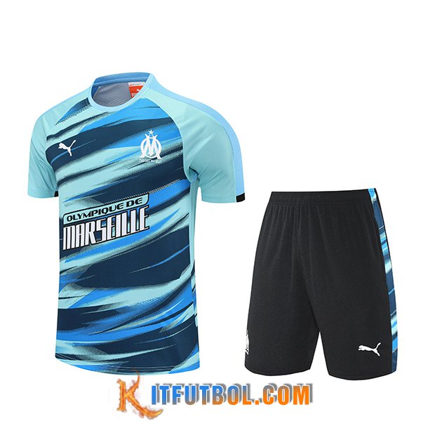 Camiseta Entrenamiento Marsella Verde/Azul 2025/2026