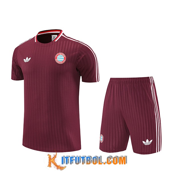 Camiseta Entrenamiento Bayern Munich Rojo/Blanco 2025/2026 -03