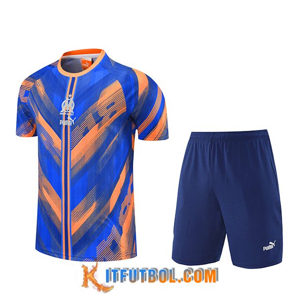 Camiseta Entrenamiento Marsella Azul/Naranja 2025/2026
