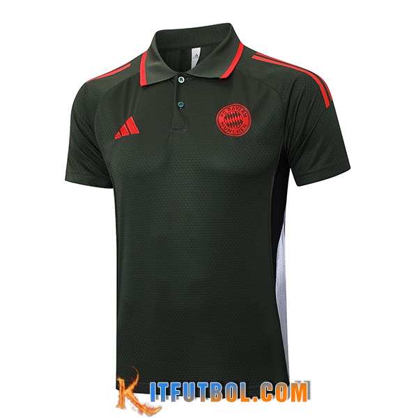 Camiseta Polo Bayern Munich Verde/Rojo 2025/2026