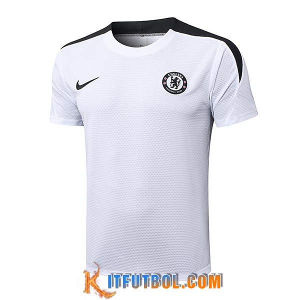 Camiseta Entrenamiento FC Chelsea Blanco/Gris 2025/2026 -02