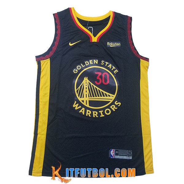 Camisetas De Futbol Golden State Warriors (CURRY #30) 2025/26 Negro/Amarillo -02