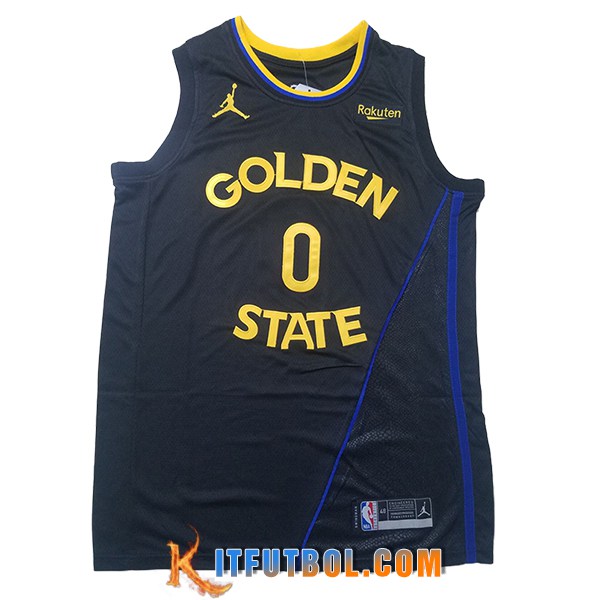 Camisetas De Futbol Golden State Warriors (PAYTON II #0) 2025/26 Negro/Amarillo
