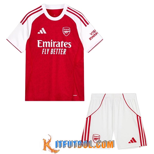 Camisetas Futbol Arsenal Primera + Cortos 2025/2026