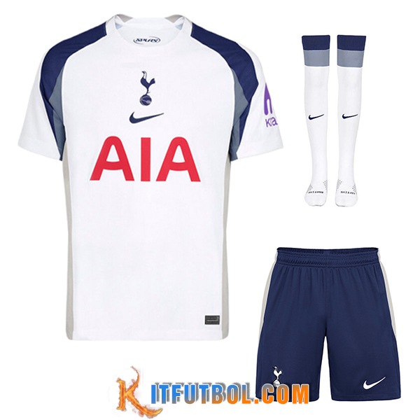 Camisetas Futbol Tottenham Hotspurs Primera (Cortos + Calcetines) 2025/2026