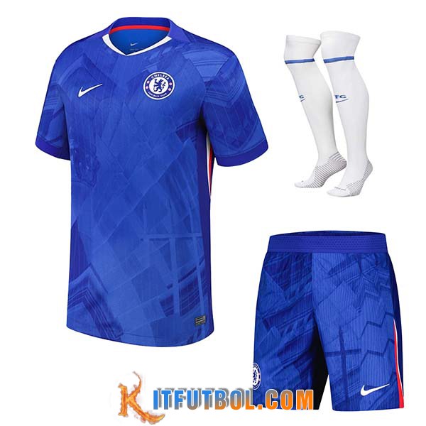 Camisetas Futbol Chelsea Primera (Cortos + Calcetines) 2025/2026