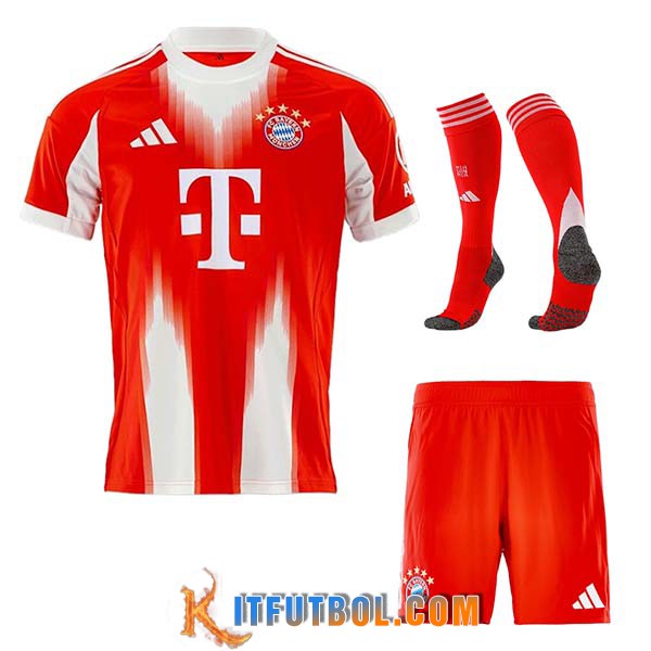 Camisetas Futbol Bayern Munich Primera (Cortos + Calcetines) 2025/2026