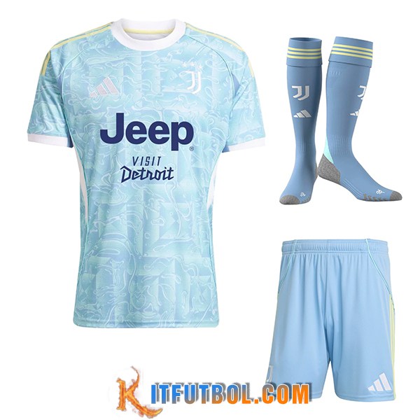 Camisetas Futbol Juventus Segunda (Cortos + Calcetines) 2025/2026