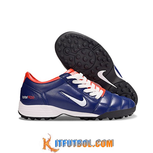 Nike Botas De Fútbol T90 TF Azul/Naranja/Blanco