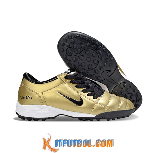 Nike Botas De Fútbol T90 TF Amarillo/Negro -02