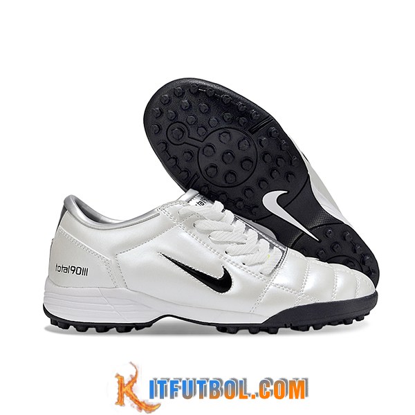 Nike Botas De Fútbol T90 TF Gris/Negro -02