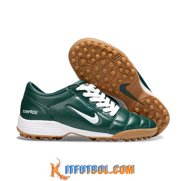 Nike Botas De Fútbol T90 TF Verde/Blanco