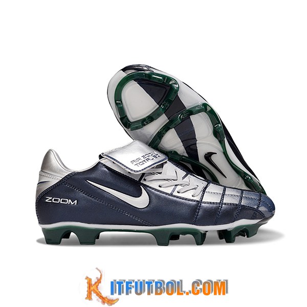 Nike Botas De Fútbol T90 FG Azul/Gris