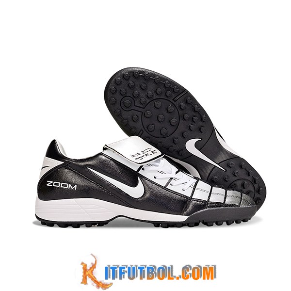 Nike Botas De Fútbol T90 TF Negro/Blanco -05