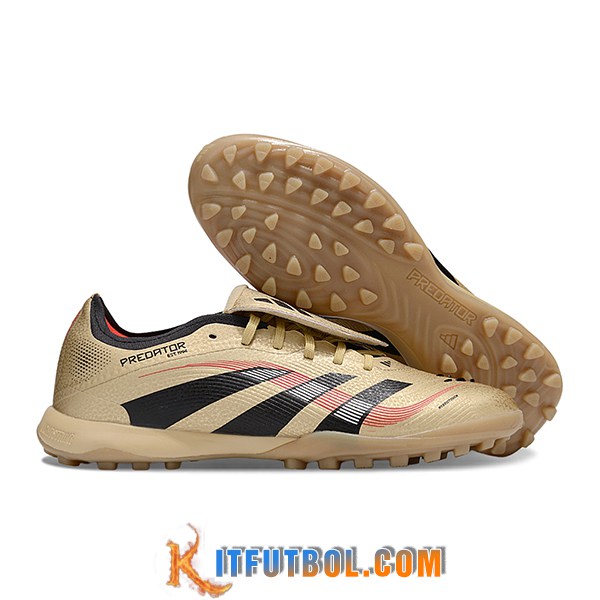 Adidas Botas De Fútbol PREDATOR LEAGUE FT TURF Marrón/Negro/Rojo