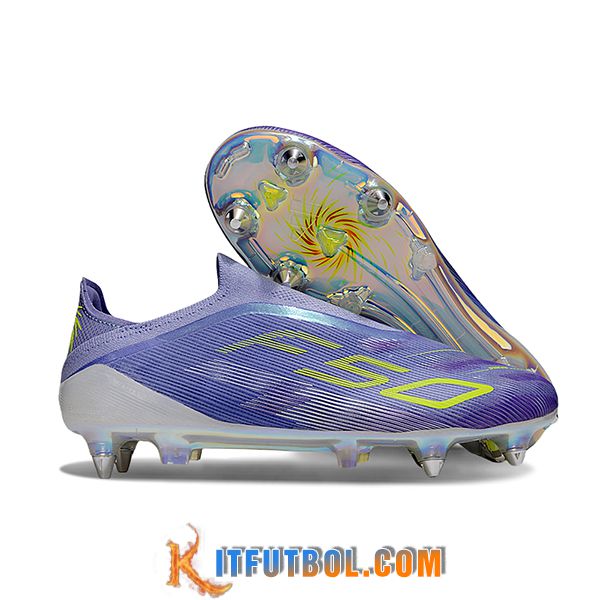 Adidas Botas De Fútbol F50 Elite SG Violeta/Verde