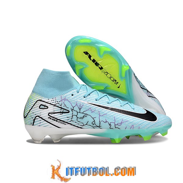 Nike Botas De Fútbol Air Zoom Mercurial Superfly IIX Elite FG Azul/Negro