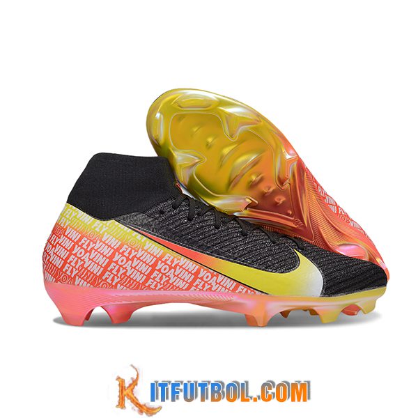Nike Botas De Fútbol Air Zoom Mercurial Superfly IIX Elite FG Negro/Naranja -02
