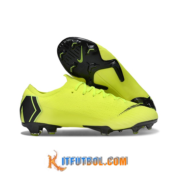 Nike Botas De Fútbol Mercurial Vapor XII Elite FG Amarillo/Negro