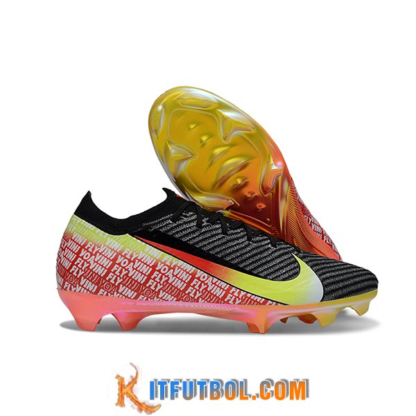 Nike Botas De Fútbol Mercurial Vapor 16 Elite "Vini Jr."3 Negro/Naranja/Amarillo