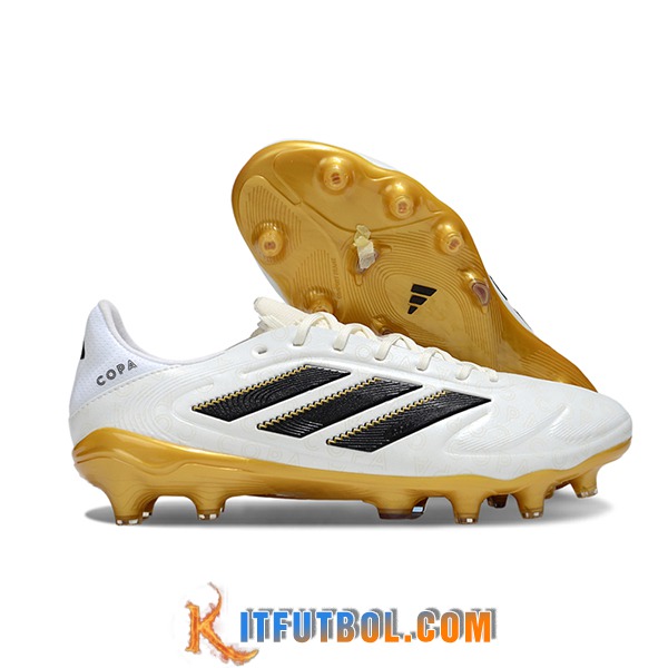 Copa Botas De Fútbol PURE III ELITE FG Blanco/Negro/Amarillo