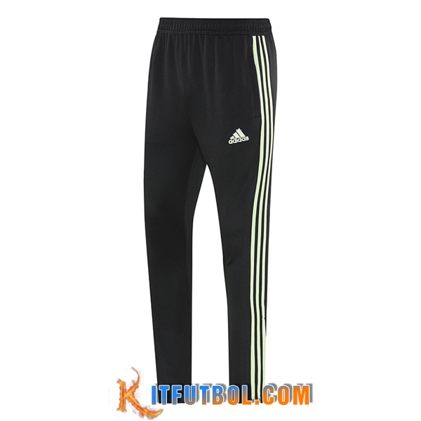 Pantalones Entrenamiento Adidas Negro/Verde 2025/2026