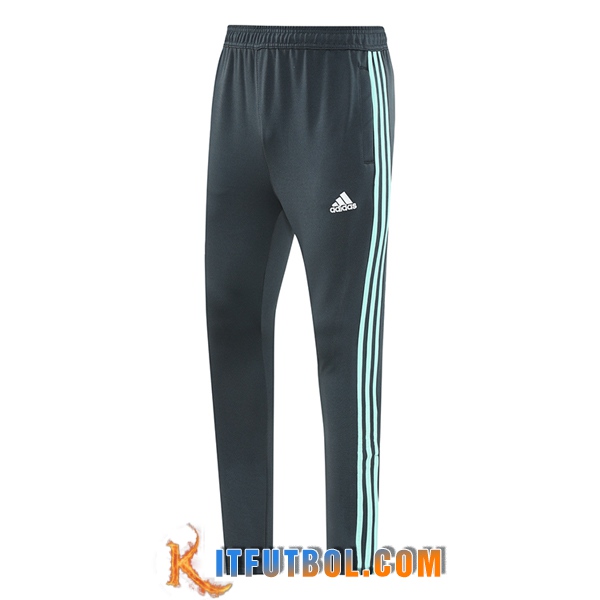 Pantalones Entrenamiento Adidas Gris/Verde 2025/2026