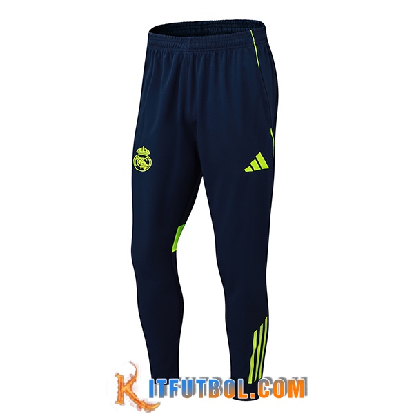Pantalones Entrenamiento Real Madrid Azul/Verde 2025/2026 -02