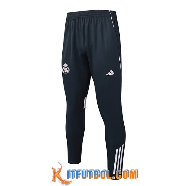 Pantalones Entrenamiento Real Madrid Gris Oscuro 2025/2026 -02