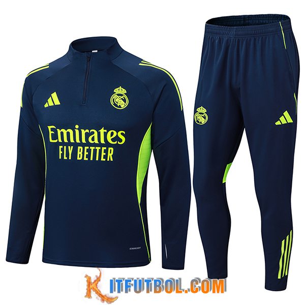 Chandal Equipos De Futbol Real Madrid Azul/Verde 2025/2026 -02