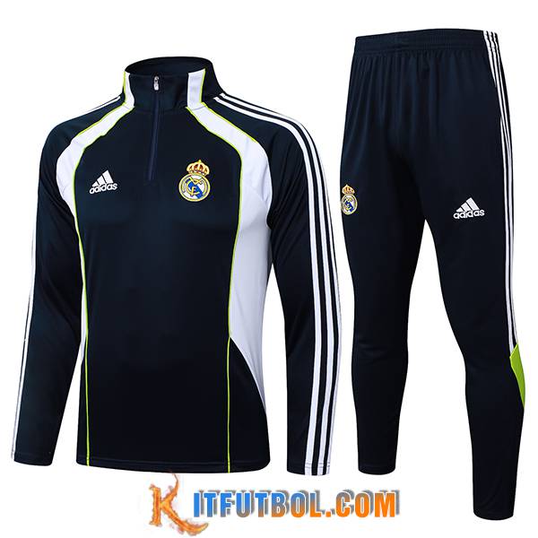 Chandal Equipos De Futbol Real Madrid Azul/Blanco/Verde 2025/2026 -02