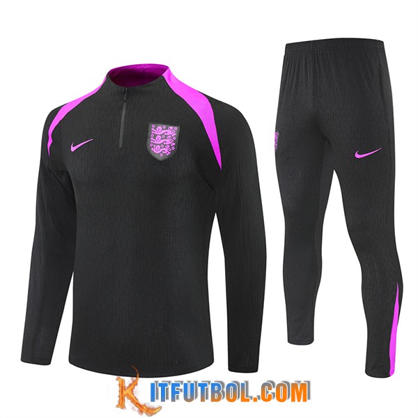 Chandal Equipos De Futbol Inglaterra Negro/Violeta 2025/2026