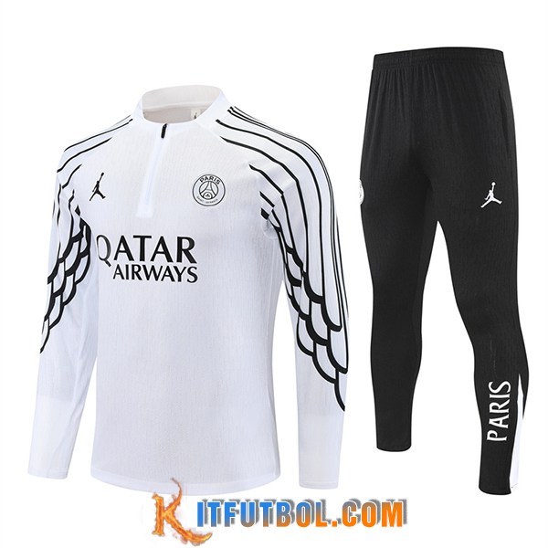 Chandal Equipos De Futbol PSG Blanco/Negro 2025/2026