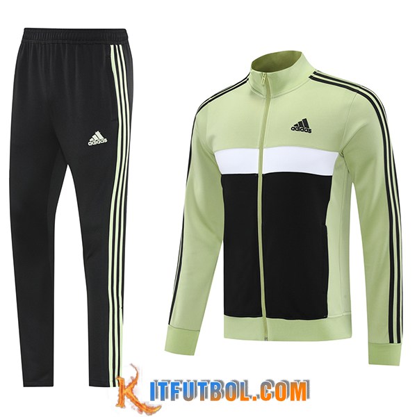 Chandal Equipos De Futbol Chaquetas Adidas Verde/Negro/Blanco 2025/2026