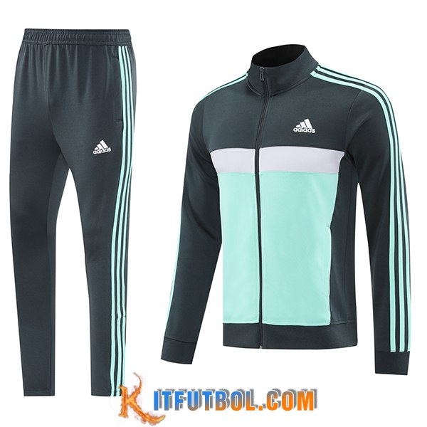 Chandal Equipos De Futbol Chaquetas Adidas Verde/Gris/Blanco 2025/2026