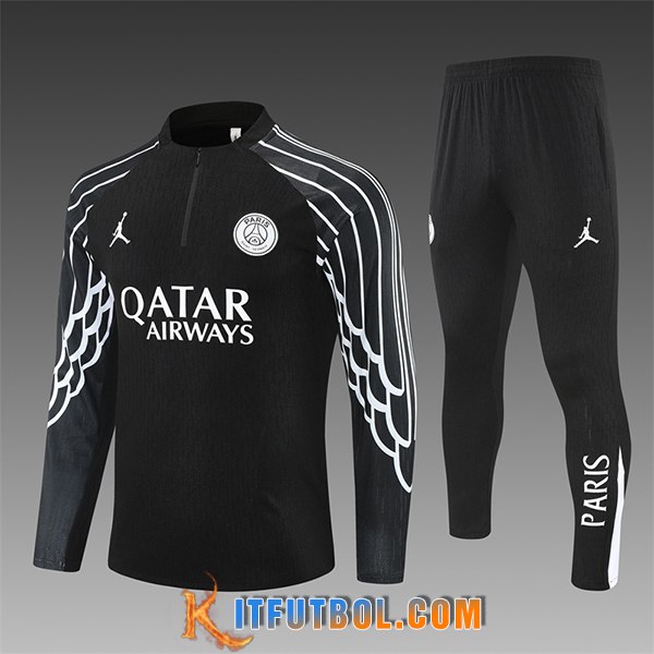 Chandal Equipos De Futbol PSG Ninos Negro/Blanco 2025/2026