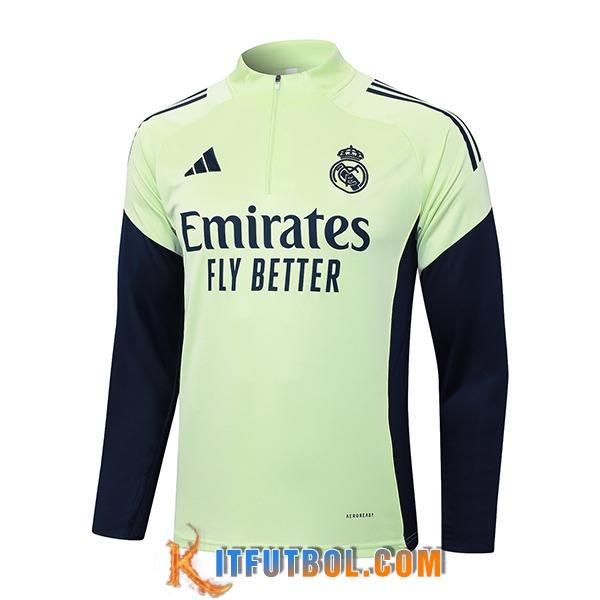 Sudadera De Entrenamiento Real Madrid Verde/Azul 2025/2026