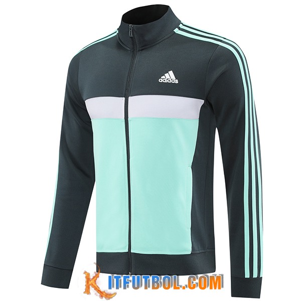 Chaquetas Futbol Adidas Verde/Gris/Blanco 2025/2026