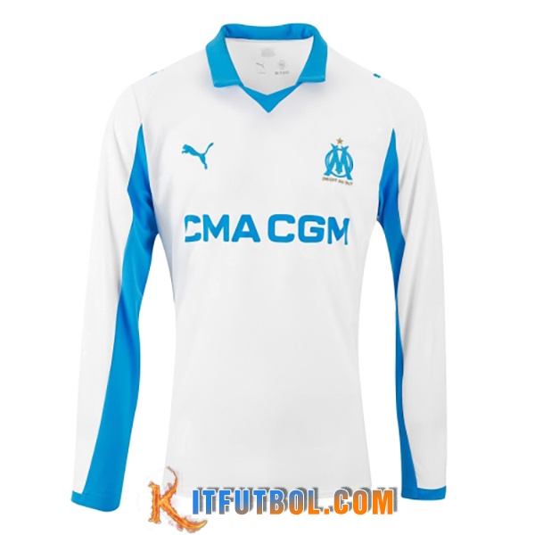 Nueva Camisetas De Futbol Marsella OM Manga Largas Primera 2025/2026