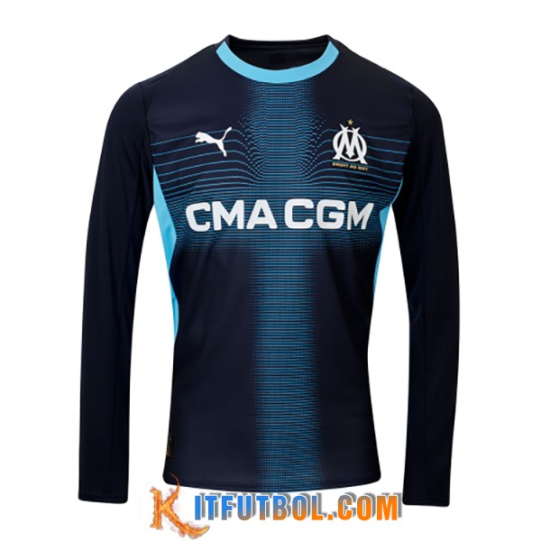 Nueva Camisetas De Futbol Marsella OM Manga Largas Segunda 2025/2026
