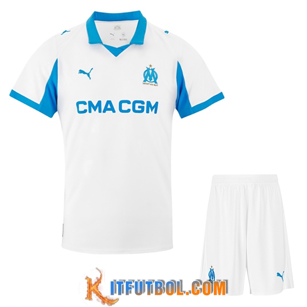 Nueva Camisetas De Futbol Marsella OM Ninos Primera 2025/2026