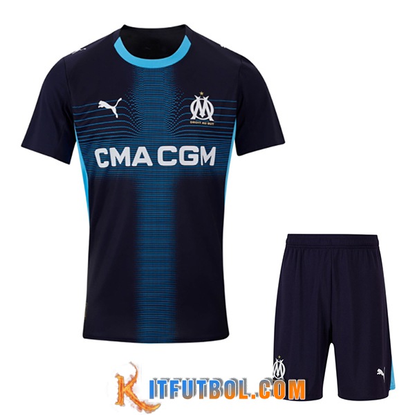 Nueva Camisetas De Futbol Marsella OM Ninos Segunda 2025/2026