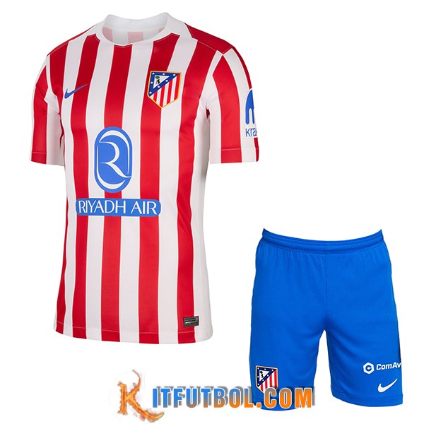 Nueva Camisetas De Futbol Atletico Madrid Ninos Primera 2025/2026