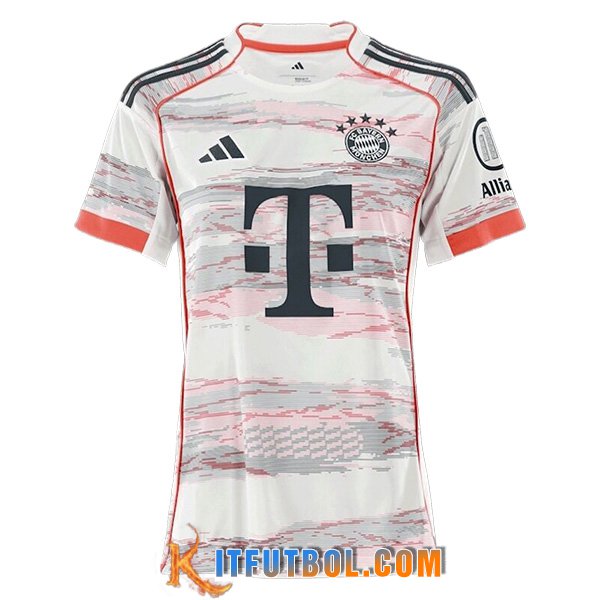 Nueva Camisetas De Futbol Bayern Munich Mujer Segunda 2025/2026