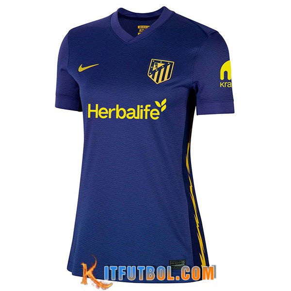 Nueva Camisetas De Futbol Atletico Madrid Mujer Segunda 2025/2026