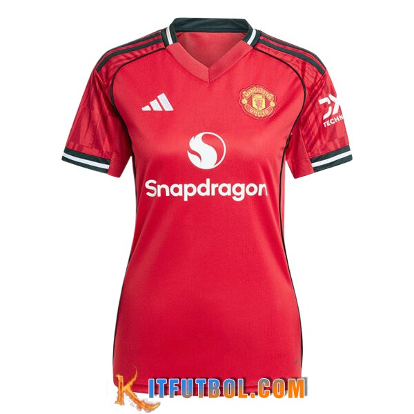 Nueva Camisetas De Futbol Manchester United Mujer Primera 2025/2026
