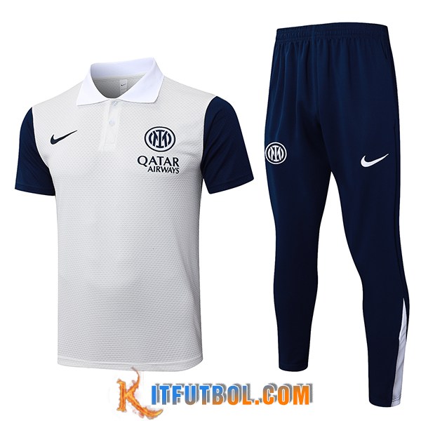 Camiseta Polo Inter Milan Blanco/Azul 2025/2026