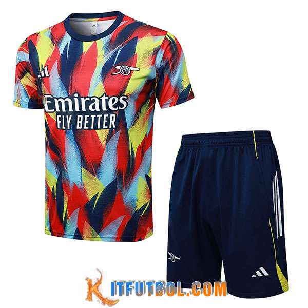 Camiseta Entrenamiento Arsenal Rojo/Azul/Amarillo 2025/2026