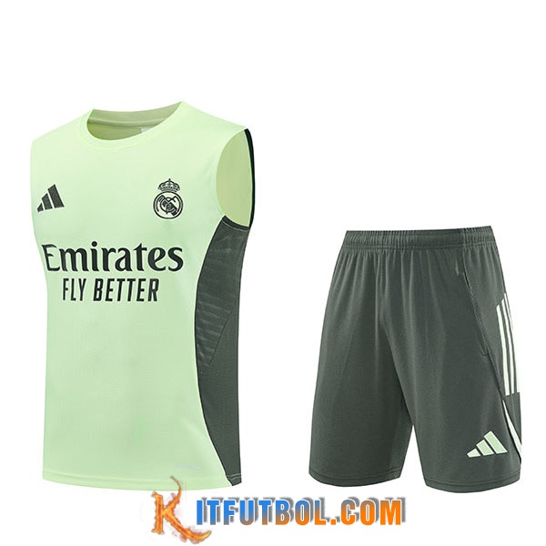 Camiseta Entrenamiento sin mangas Real Madrid Verde 2025/2026
