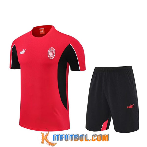 Camiseta Entrenamiento AC Milan Rojo/Negro 2025/2026 -02